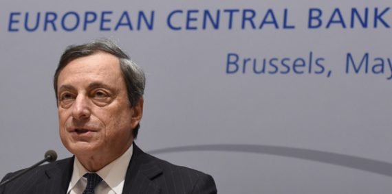 Mario Draghi, Präsident der Europäischen Zentralbank, in Brüssel
