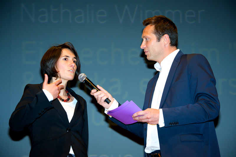 Nathalie Wimmer erhält den Belfius-Pressepreis 2013