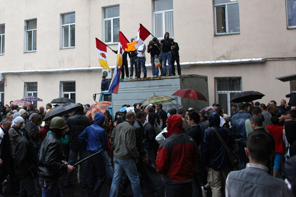 Prorussische Aktivisten in Odessa (4. Mai)