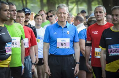20 Kilometer von Brüssel: König Philippe mittendrin