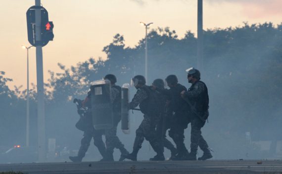 Tumulte bei WM-Protesten in Brasilien