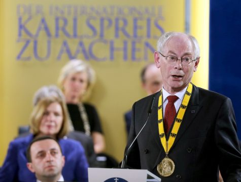Herman Van Rompuy hat den Karlspreis 2014 erhalten