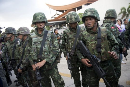 Militärputsch in Thailand (Soldaten in Bangkok, 22. Mai)
