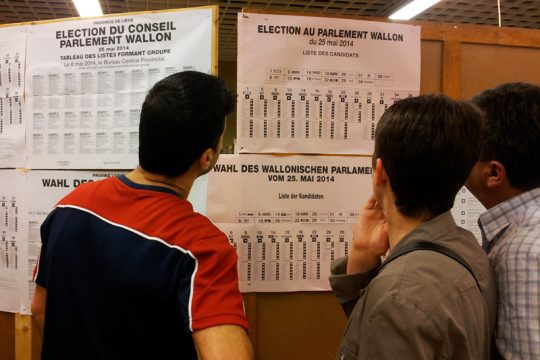 Wahlbüro Eupen Plaza (25. Mai 2014)