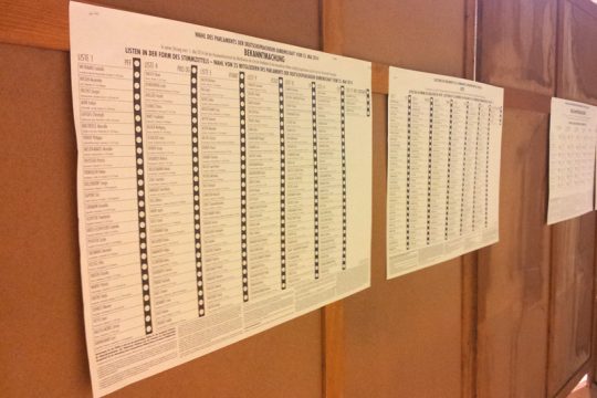 Wahlbüro Eupen Plaza (25. Mai 2014)