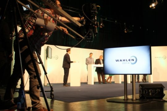 Wahldebatte mit den Spitzenkandidaten für die Europawahl