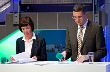 Superwahlsonntag: Hinter den Kulissen - BRF-Funkhaus in Eupen