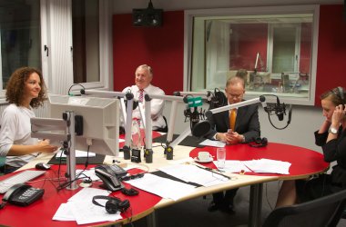 Superwahlsonntag: Hinter den Kulissen - BRF-Funkhaus in Eupen