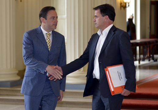 Informator Bart De Wever mit CDH-Präsident Benoît Lutgen