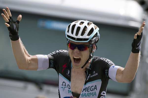 Jan Bakelants gewinnt die sechste Dauphiné-Etappe von Grenoble nach Poisy