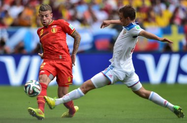 Belgien schlägt Russland 1:0 und steht im Achtelfinale - Gabriel Bouys/AFP