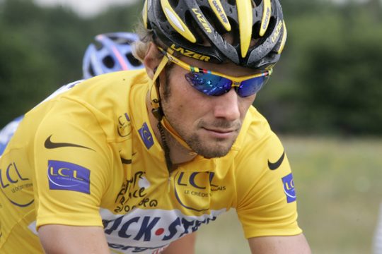 Tom Boonen im gelben Trikot (2006)