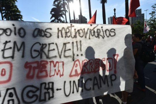 Demonstration in Sao Paulo: U-Bahn-Fahrer streiken weiter