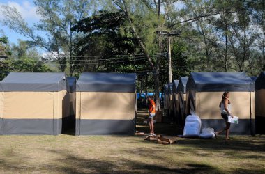 Der Campingplatz Devillage, in dem rund 500 Belgier die WM feiern wollten
