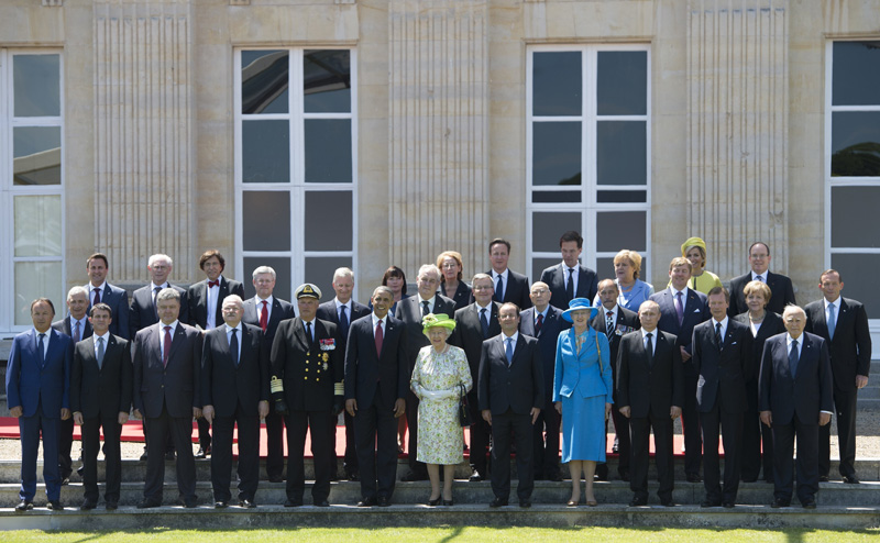 D-Day-Familienfoto auf Schloss Bénouville