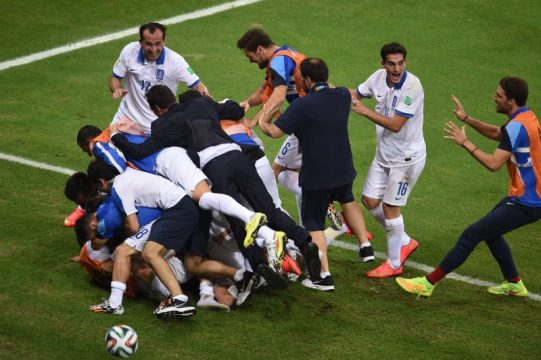 Griechischer Jubel nach dem sensationellen Achtelfinaleinzug