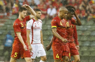 Hagelschauer sorgt für Unterbrechung des Freundschaftsspiels Belgien - Tunesien