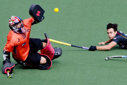 Thomas Briels (r) beim Spiel Belgien vs. Australien