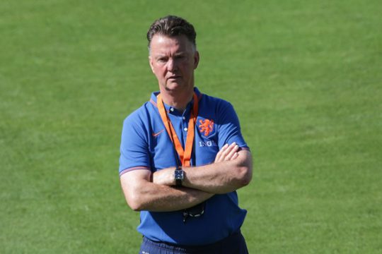 Der niederländische Trainer Louis van Gaal am 14.6.