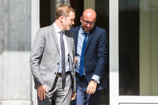 Paul Magnette und Informator Charles Michel
