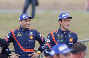 Platz drei in Polen: Nicolas Gilsoul und Thierry Neuville