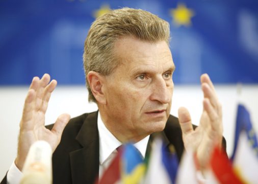 EU-Energiekommissar Günther Oettinger am 16.6. in Wien