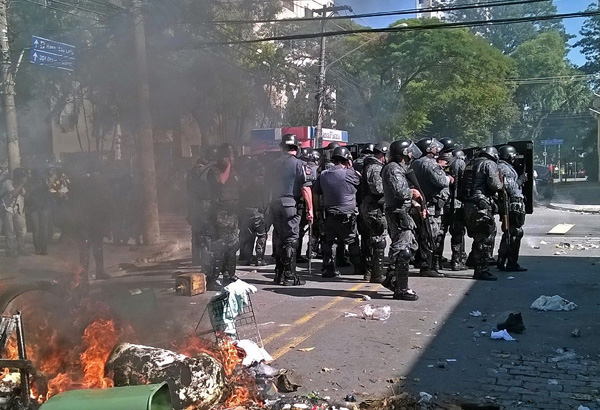 Proteste in WM-Stadt São Paulo