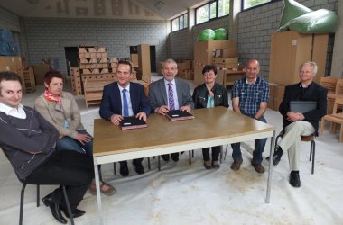 Schulausbau in Amel: Zusatzkonvention wegen Umzugs des Kindergartens unterzeichnet