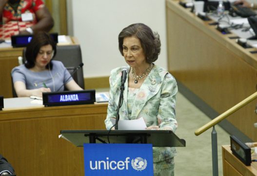 Sofías letzte Reise als Königin: ein Unicef-Treffen in New York