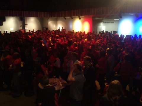 Teufel-Fans im Triangel St. Vith