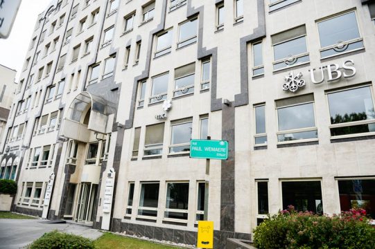 Der Hauptsitz der UBS in Belgien in Brüssel