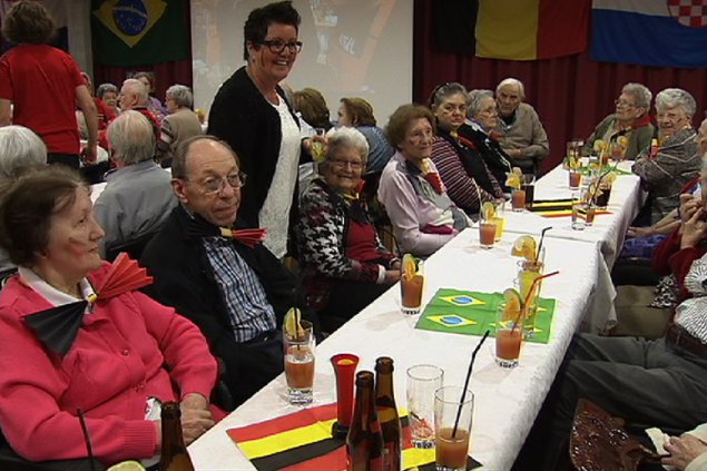 Public Viewing im Altenheim St. Josef Eupen