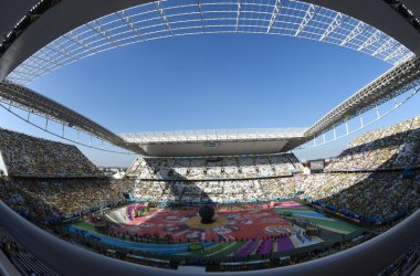 Eröffnungzeremonie der Fußball-WM in Sao Paulo/Brasilien