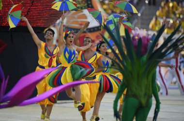 Eröffnungzeremonie der Fußball-WM in Sao Paulo/Brasilien