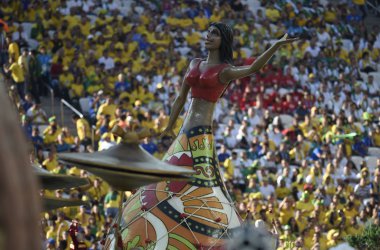 Eröffnungzeremonie der Fußball-WM in Sao Paulo/Brasilien