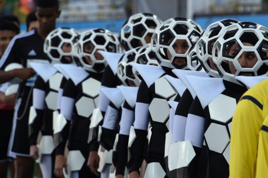 Eröffnungzeremonie der Fußball-WM in Sao Paulo/Brasilien
