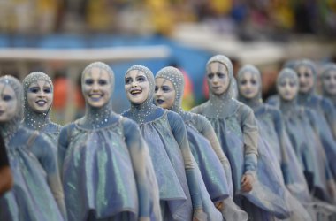 Eröffnungzeremonie der Fußball-WM in Sao Paulo/Brasilien