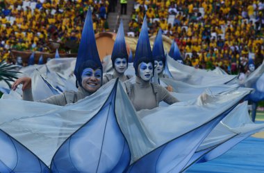 Eröffnungzeremonie der Fußball-WM in Sao Paulo/Brasilien