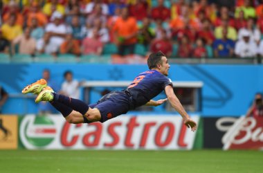 Niederlande vs Spanien - Van Persie gelingt kurz vor der Pause der Ausgleich