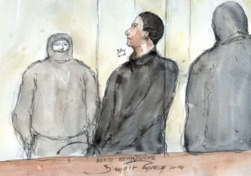 Eine Skizze von Mehdi Nemmouche