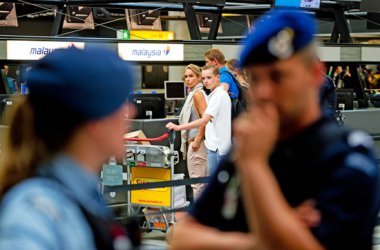 Der Flughafen von Amsterdam nach dem Flugzeugcrash
