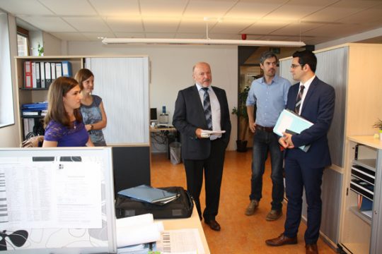 Minister Antoniadis besucht DPB in St. Vith