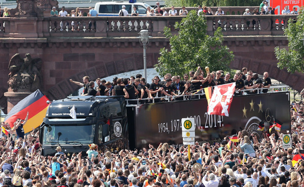 Berlin feiert den die deutschen Weltmeister