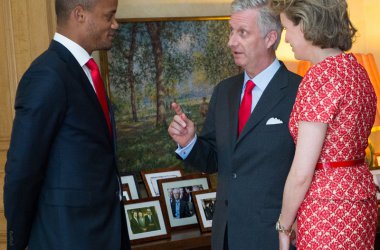 König Philippe und Königin Mathilde empfangen die Roten Teufel - Vincent Kompany