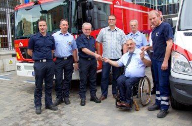 Neue Rettungsfahrzeuge in Eupen vorgestellt