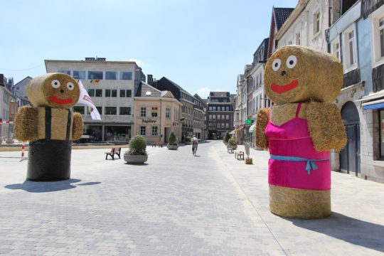 Heuballenmännchen auf der Eupener Klötzerbahn