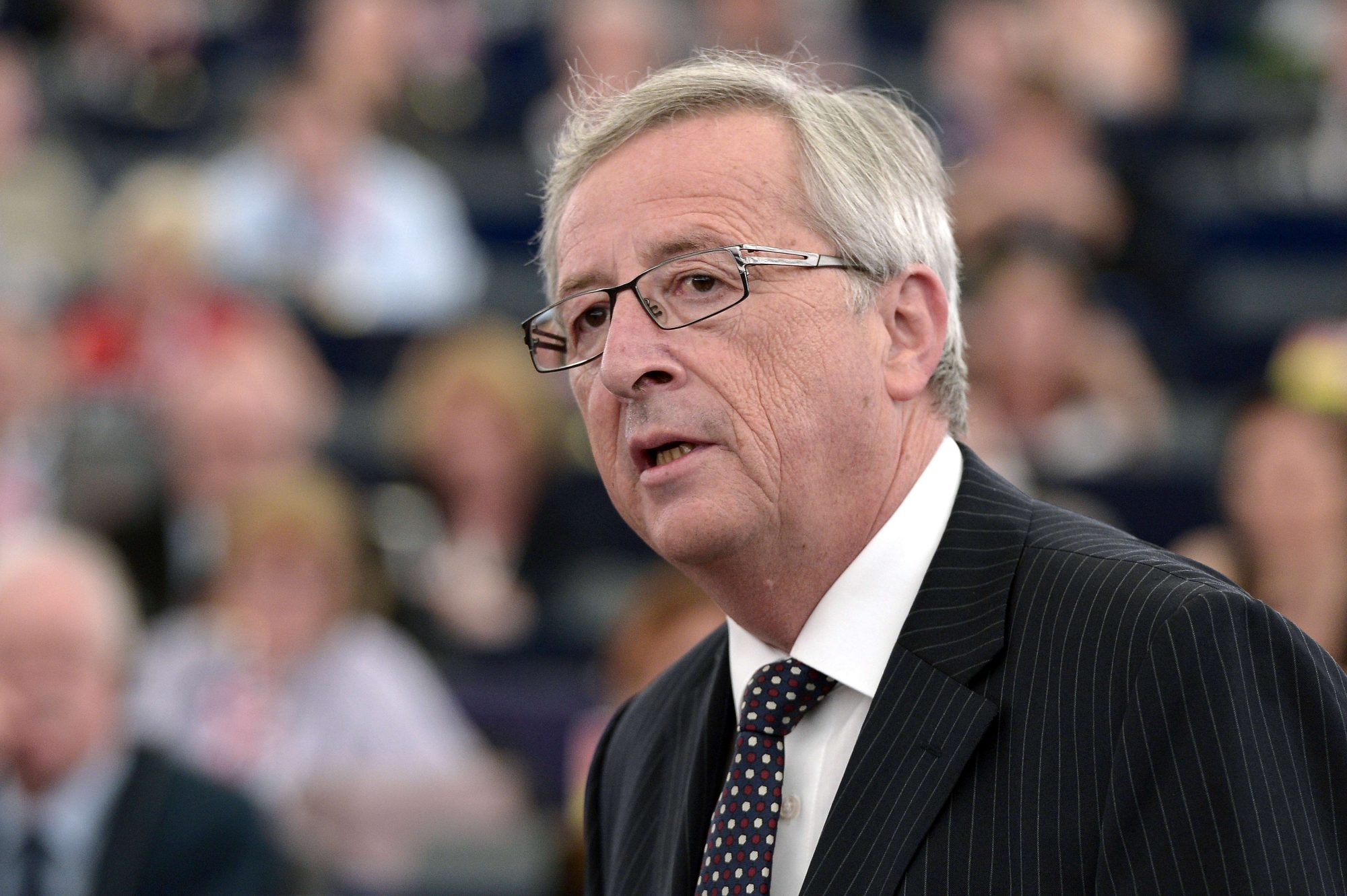 Jean-Claude Juncker im Europaparlament in Straßburg