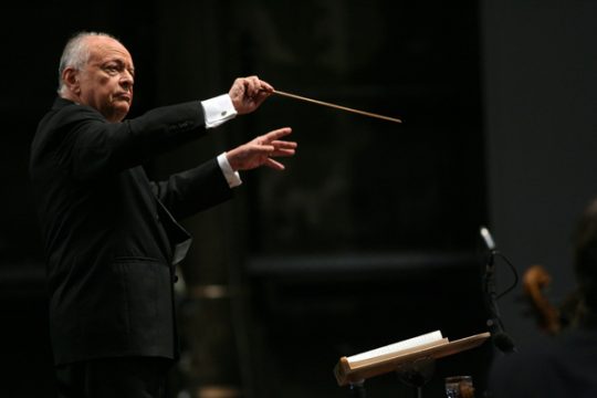 Der US-Stardirigent Lorin Maazel am 10.9.2010 in Duisburg