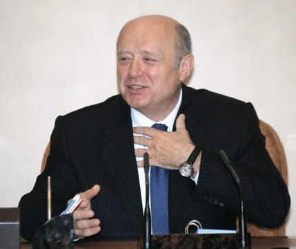 Michail Fradkow, einer der russischen Leiter der Inlands- und Auslandsgeheimdienste (Bild vom 12.9.2007)