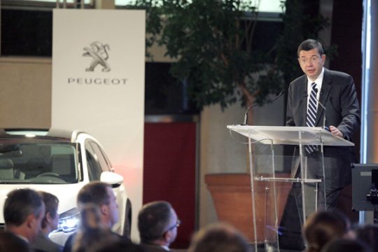 PSA-Chef Jean-Baptiste de Chatillon stellt die jüngsten Zahlen vor
